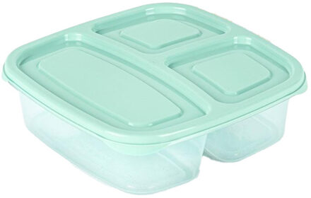 Vershoudbakje - 3-vaks - 1,2L - meal prep - herbruikbaar - mint groen