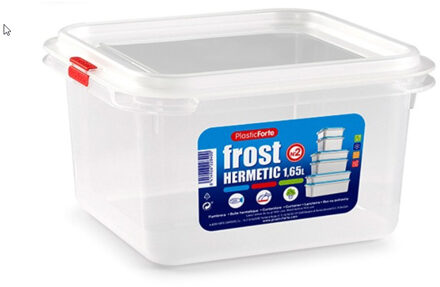 Vershoudbakje - met deksel - 17 x 18 x 10 cm - 1.6L - meal prep bakjes