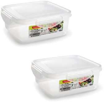 Vershoudbakje vriezer en magnetron - 10x - 800 ml - kunststof