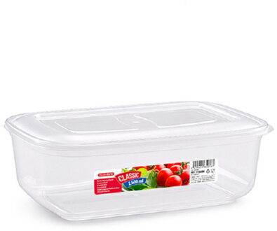 Vershoudbakje - vriezer en magnetron - 2,5L - kunststof - mealprep