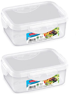 Vershoudbakje vriezer en magnetron - 8x - 1 L - kunststof