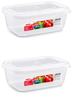 Vershoudbakje vriezer en magnetron - 8x - 500 ML - kunststof