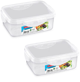 Vershoudbakje vriezer en magnetron - 8x - 600 ml - kunststof