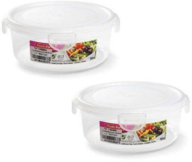 Vershoudbakje vriezer/magnetron - 3x - 700 ml - kunststof