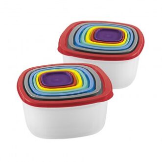 Vershoudbakjes, set van 14