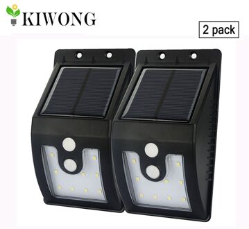 Versie] 10 leds solar light outdoor met motion sensor solar lampen 300 lumens waterdicht voor tuin beveiliging lamp
