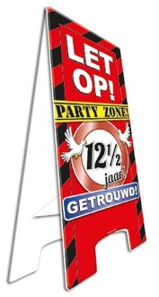 Versiering 12.5 jaar getrouwd bord - Feestdecoratieborden Multikleur