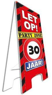 Versiering 30 jaar bord - Feestdecoratieborden Multikleur