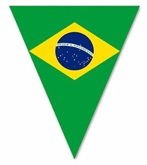 Versiering Brazilie vlaggenlijn 5 m Multi