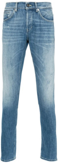 Versleten stretchkatoenen jeans Dondup , Blue , Heren - W36,W35,W33,W34,W30,W31