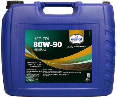 Versnellingsbakolie Eurol HPG 80W-90 TDL GL3/4/5 E11062720LZIL