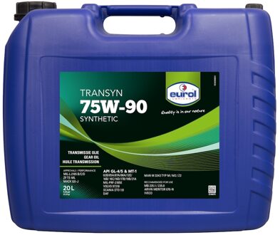 Versnellingsbakolie Eurol Transyn GL 4/5 75W-90 20L E11007520LZIL