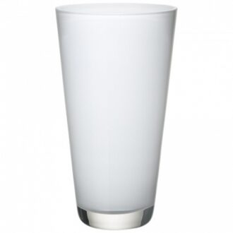 Verso - Vaas - Wit - h25 cm - Glas