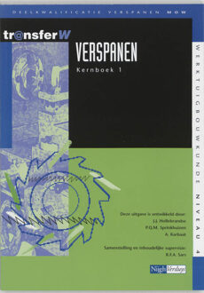 Verspanen / 1 / Kernboek - Boek J.J. Hollebrandse (9042525703)