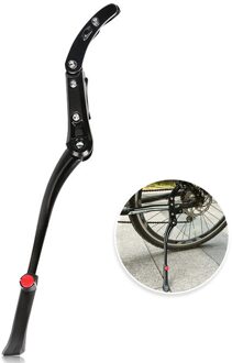 Verstelbare Aluminium Fiets Parking Rack Weg Mountainbike Ondersteuning Side Stand Fietsen Onderdelen Fiets Accessoires black3