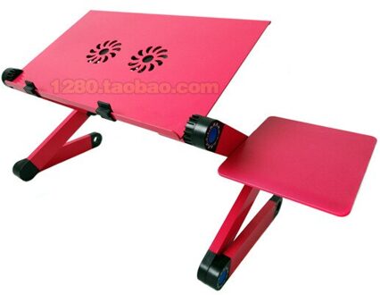 Verstelbare Aluminium Laptop Bureau Ergonomische Computer Bureau Draagbare Tv Bed Lapdesk Lade Pc Tafel Stand Notebook Tafel Desk Stand zwart