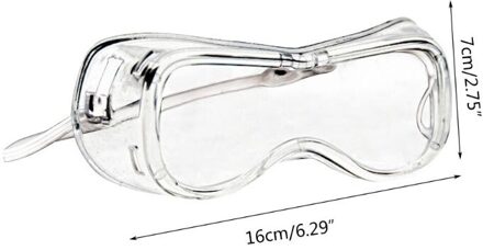 Verstelbare Anti Stof En Speeksel Veiligheidsbril Eye Protector Beschermende Bril
