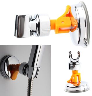 Verstelbare Attachable Draaibare Verchroomde Douchekop Houder Met Zuignap Beugel #67264