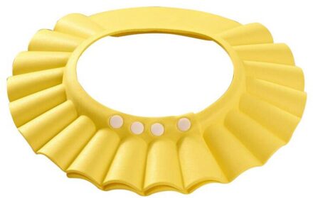 Verstelbare baby Shower Cap Kind Shampoo Caps Kid Baden Waterdicht Shield Hoeden Resizable Hoed 3 Kleuren Shampoo Cap Shampoo Cap geel