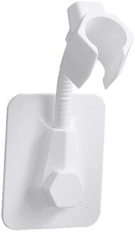Verstelbare Badkamer Douchekop Beugel Stand Wall Mount Houder Voor Sproeier Tool Douche Base Badkamer Tool Opbergrek wit