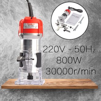 Verstelbare Balans Trimmer Base Shield Hout Werk Schacht Trim Router Rand Molding 220V 800W Elektrische Hand Trimmer Houtbewerking tool hand- Trimmer