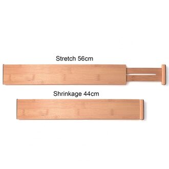 Verstelbare Bamboe Lade Verdelers Uitbreidbaar Organizer Huishoudelijke Slaapkamer Gereedschap Voor Thuis Slaapzaal Ruimtebesparend