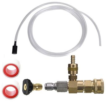 Verstelbare Chemische Injector Kit, Zeep Chemische Injector Voor Hogedrukreiniger, 3/8 Inch Quick Connect