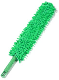 Verstelbare Chenille Afstoffen Borstel Verlengen Stretch Thuis Stofdoek Airconditioning Auto Meubels Huishoudelijke Borstel leger groen