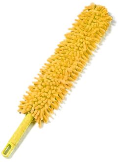 Verstelbare Chenille Afstoffen Borstel Verlengen Stretch Thuis Stofdoek Airconditioning Auto Meubels Huishoudelijke Borstel oranje