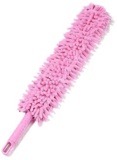 Verstelbare Chenille Afstoffen Borstel Verlengen Stretch Thuis Stofdoek Airconditioning Auto Meubels Huishoudelijke Borstel Roze