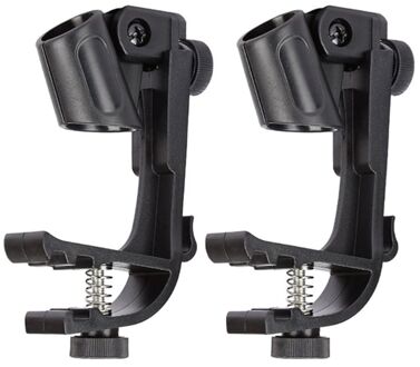 Verstelbare Clip Op Drum Velg Shockproof Mount Microfoon Mic Clamp Standhouder G2AC