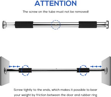 Verstelbare Deuropening Pull Up Bar Fitness Deur Way Chin Up Horizontale Home Gym Oefening Fitness Workout Apparatuur 350LB Lager