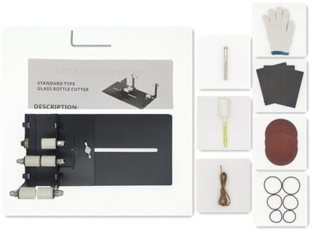 Verstelbare Diy Glazen Fles Cutter Gereedschap Set Vierkante Ronde Wijn Bier Cups Snijden 3