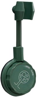 Verstelbare Douche Houder Zuignap Douchekop Houder Badkamer Beugel Nozzle Base Stand Punch-Gratis 360 ° Rotatie Universele donker groen