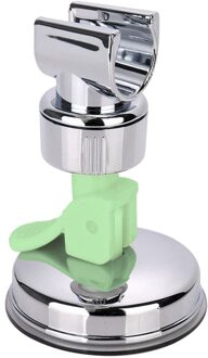 Verstelbare Douchekop Handset Holder Rack Beugel Zuignap Douche Houder Wandmontage Voor Badkamer Accessoire #3 groen