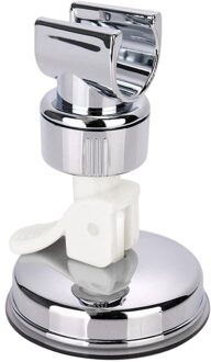 Verstelbare Douchekop Handset Holder Rack Beugel Zuignap Douche Houder Wandmontage Voor Badkamer Accessoire #3 wit