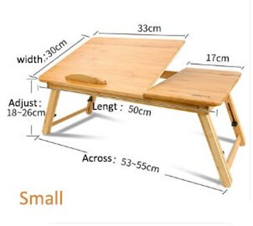 Verstelbare Draagbare Computer Bureau Plank Slaapzaal Bed Schoot Bureau Boek Lezen Slaapbank Lade Tafel Picknicktafel Leren Computer N Donker Kaki