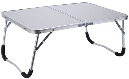 Verstelbare Draagbare Laptop Tafel Stand Folding Computer Reading Bureau Bed Lade, Wit