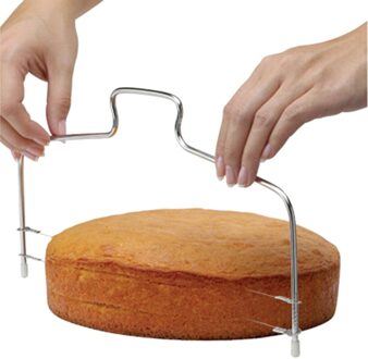 Verstelbare Dubbele Slice Brood Cutter Duurzaam Leveler Rvs Cake Koken Gereedschap Keuken Cozinha Bakken Accessoires Gadget