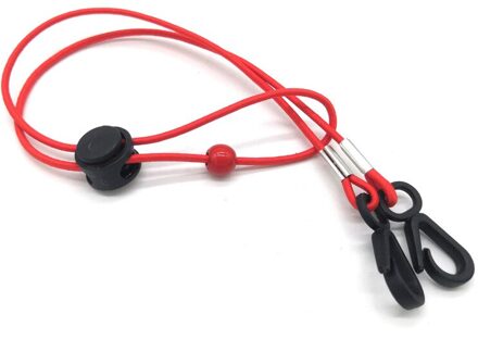 Verstelbare Elastische Lanyard/Neck Strap/Chain Voor Gezichtsmasker/Gezicht Die Handgemaakte Masker Opknoping Touw Gezichtsmasker lanyard rood