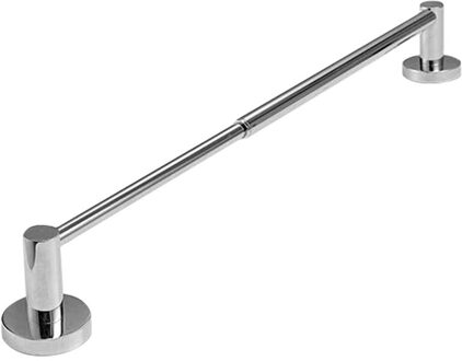 Verstelbare Enkele Handdoek Bar Voor Badkamer Rvs Handdoek Houder, Wall Mount Handdoek Bar Staaf zilver