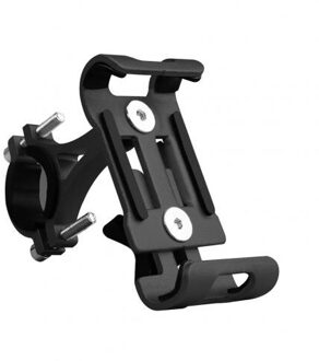 Verstelbare Fiets Telefoon Houder PVC Bike Stuur Clip Stand Beugel Houder Voor iPhone Samsung Universele Mobiele Gsm zilver