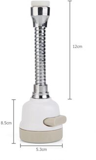 Verstelbare Flexibele Kraan Sproeier Rvs 360 Draaibare Kraan Filter Spuit Water Tap Douche Kraan Extender Nozzle