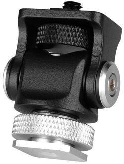 Verstelbare Gedraaid Monitor Bracket Stand Mount Houder 180 360 Graden Mini Shoe Stand Voor Vlogger Dslr Camera Hoofd