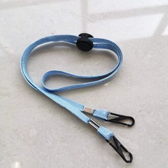 Verstelbare Gezichtsmasker Lanyard Handige Handige Houder Touw Anti-verloren Anti Masker Opknoping Hals Rop Halter Touwen blauw