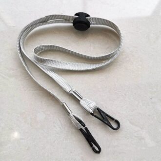 Verstelbare Gezichtsmasker Lanyard Handige Handige Houder Touw Anti-verloren Anti Masker Opknoping Hals Rop Halter Touwen grijs