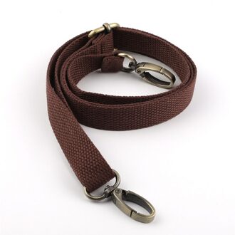 Verstelbare Handtas Schouderriem Diy Vervanging Met Metalen Swivel Haken Dame Tas Accessoires koffie