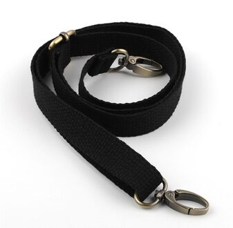 Verstelbare Handtas Schouderriem Diy Vervanging Met Metalen Swivel Haken Dame Tas Accessoires zwart