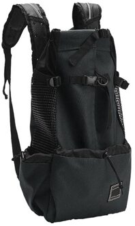 Verstelbare Hond Rugzak Kangoeroe Puppy Hond Carrier Ademende Voorkant Tas Huisdier Draagtas Reizen Benen Out Hond Outdoor Carrier Supply Zwart / XL