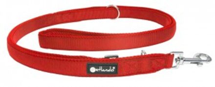Verstelbare hondenriem Petlando Mesh dressuurlijn S Rood 2,3m - 10mm